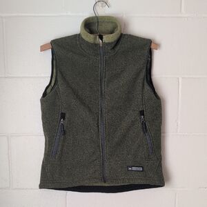 REI Olive Green Fleece Vest Size Small